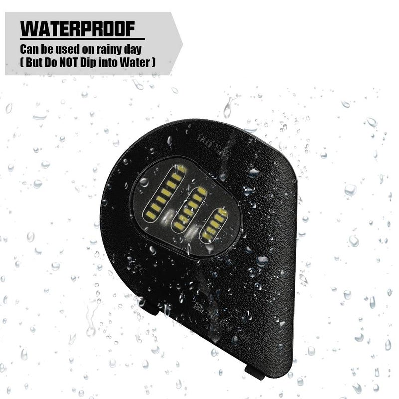 ROCCS 2x LED Side Mirror Puddle Light Assembly Compatible with 2010-2019 Dodge Ram 1500 2500 3500 4500 5500 Lights, 6000K White - Image 4